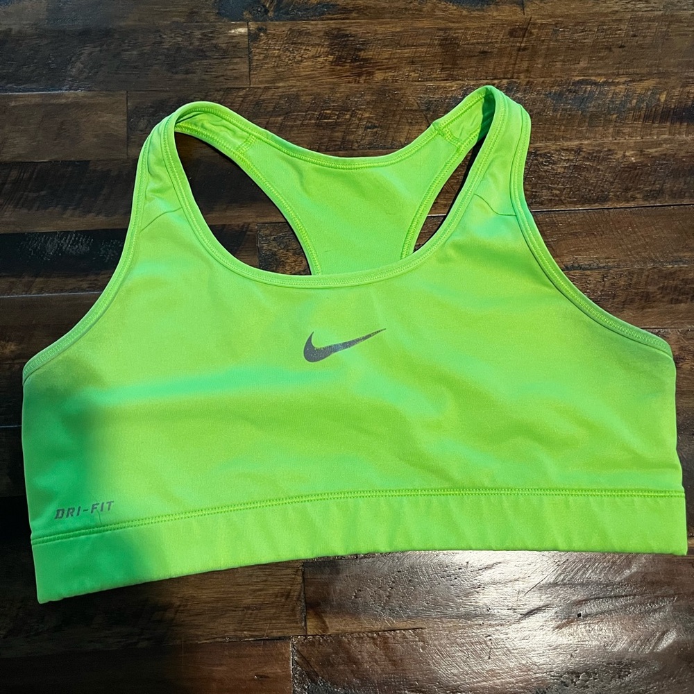 Nike Women's Neon Green Sports Bra
